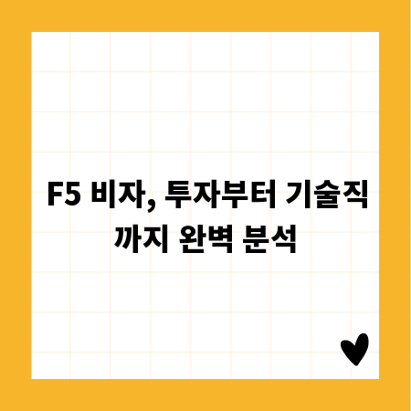F5 비자, 투자부터 기술직까지 완벽 분석
