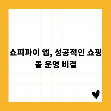 쇼피파이 앱, 성공적인 쇼핑몰 운영 비결