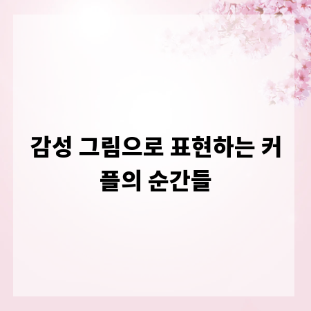 감성 그림으로 표현하는 커플의 순간들