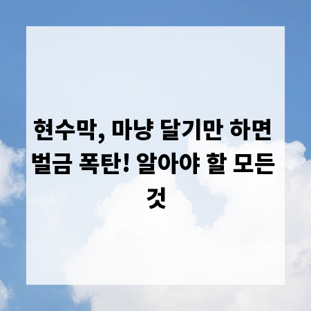 현수막, 마냥 달기만 하면 벌금 폭탄! 알아야 할 모든 것