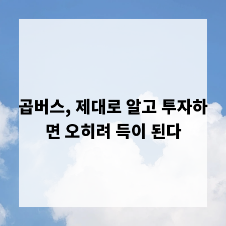 곱버스, 제대로 알고 투자하면 오히려 득이 된다