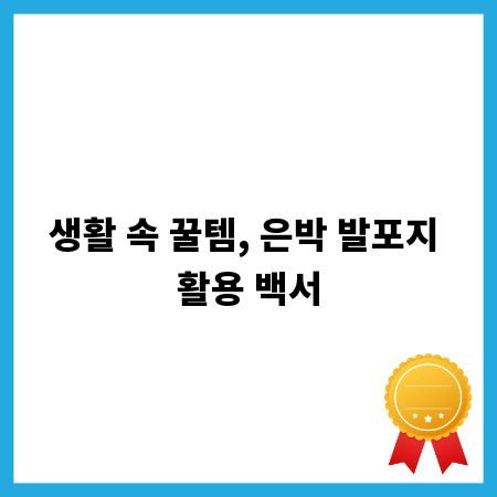 생활 속 꿀템, 은박 발포지 활용 백서