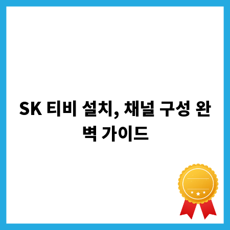 SK 티비 설치, 채널 구성 완벽 가이드