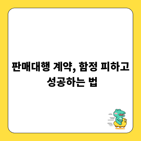 판매대행 계약, 함정 피하고 성공하는 법