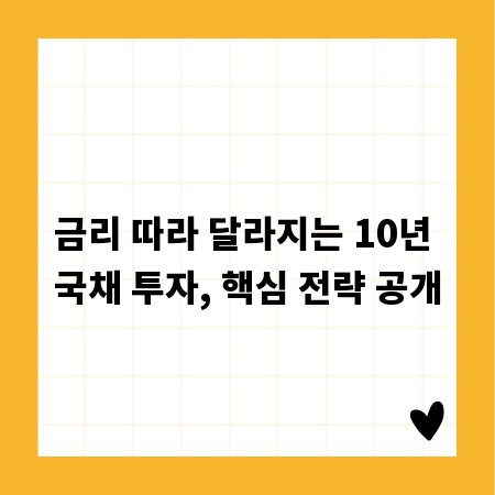 금리 따라 달라지는 10년 국채 투자, 핵심 전략 공개