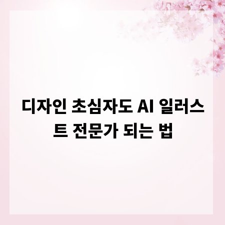 디자인 초심자도 AI 일러스트 전문가 되는 법