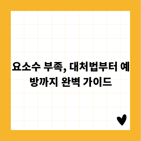 요소수 부족, 대처법부터 예방까지 완벽 가이드