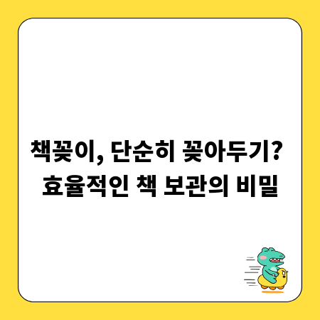 책꽂이, 단순히 꽂아두기? 효율적인 책 보관의 비밀